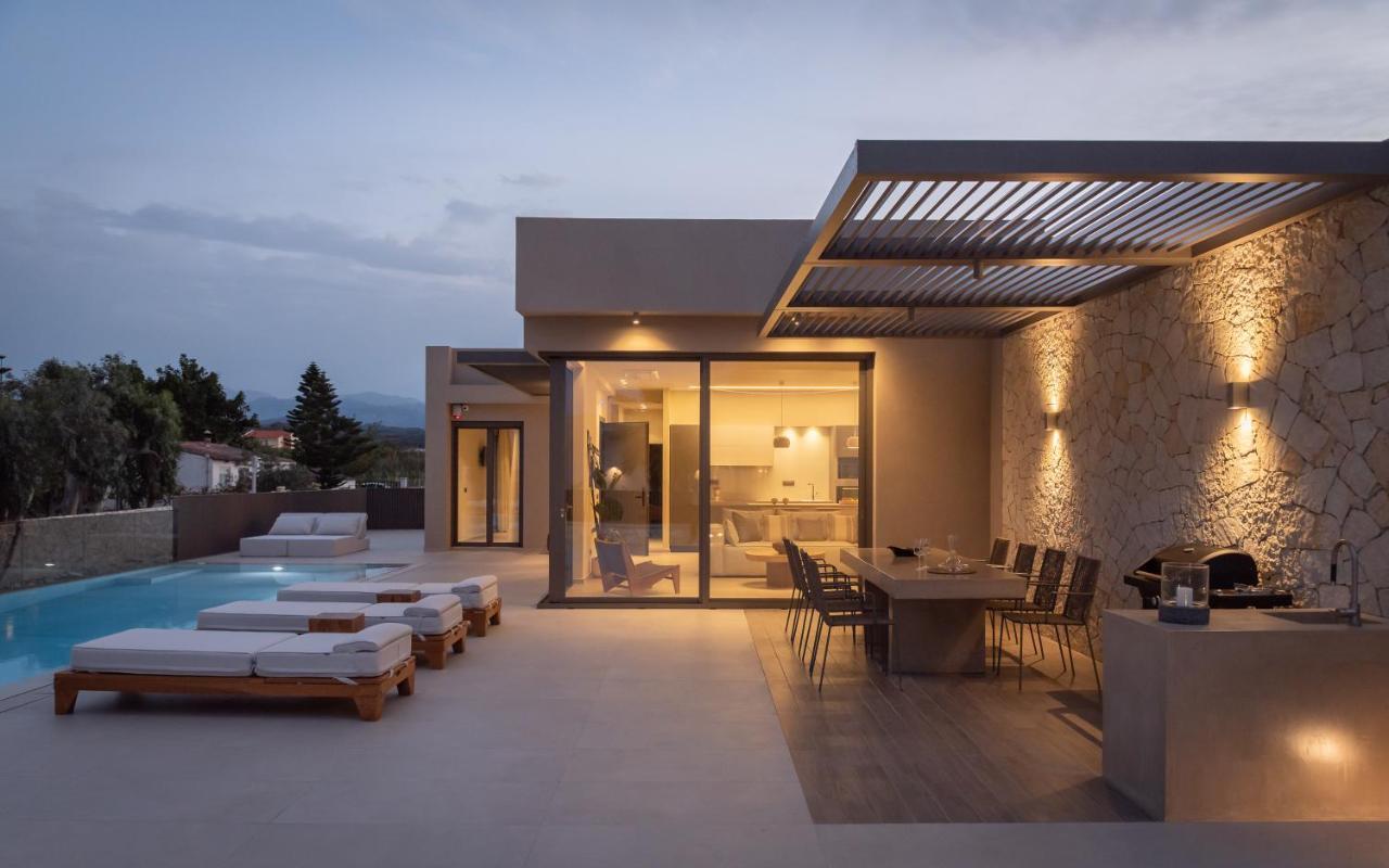 Athina Luxury Villa, With Pool & Walk To The Beach, By Thinkvilla Khania Eksteriør bilde